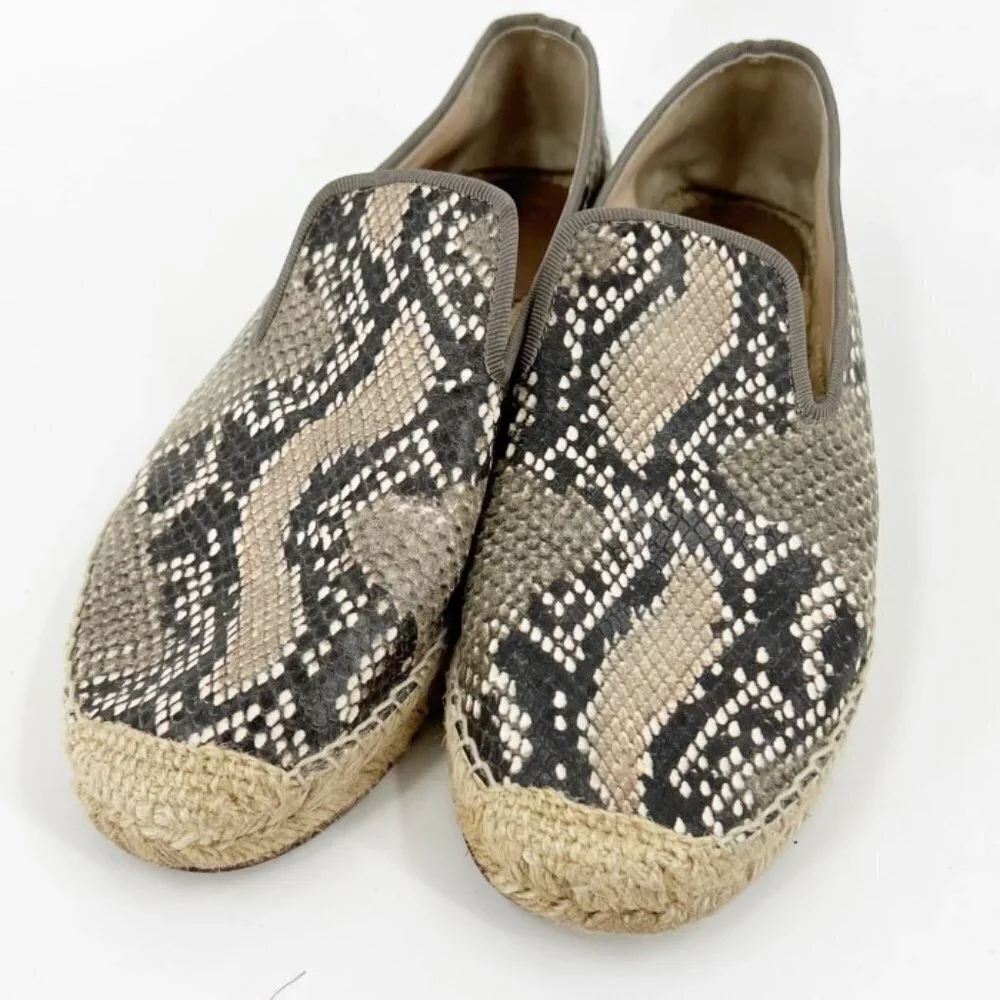 ✅ Elyse‎ Walker Flats Blair Espadrille Snake Slip On SIZE 40